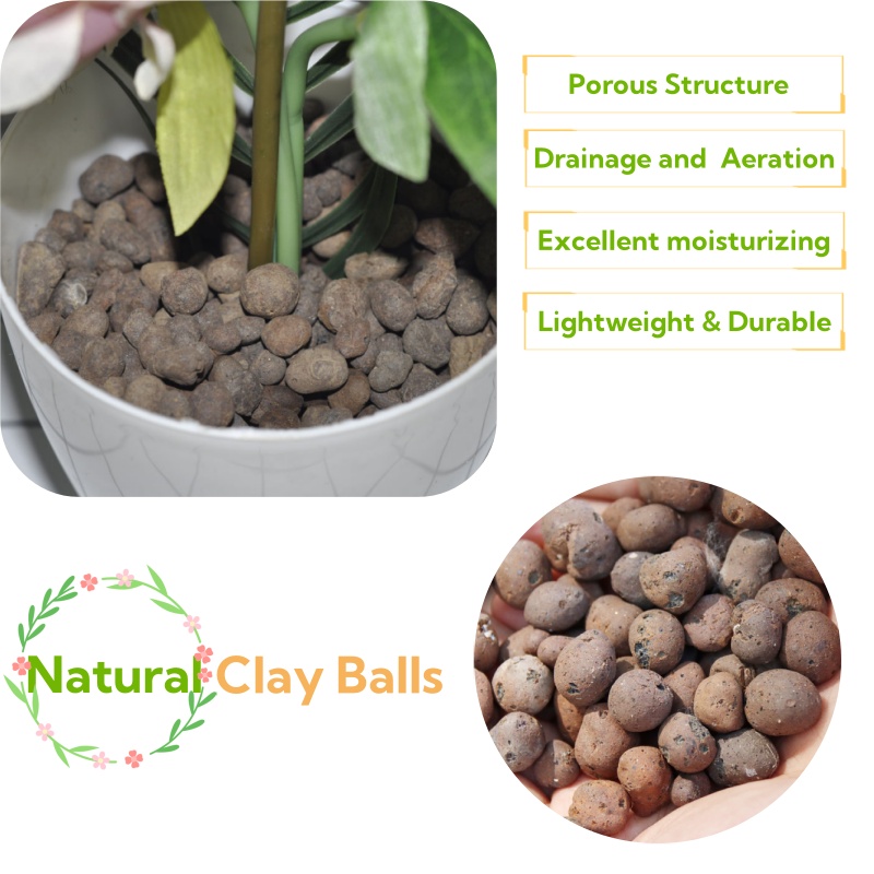 Clay Pebble Growing - 2L/1L Organic Clay Balls, Flower Substrate