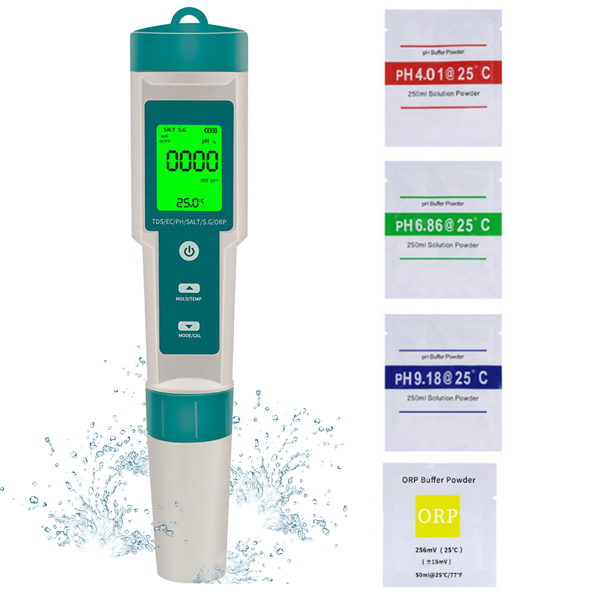 Digital PH Meter 7 In 1 PH/ORP - огляд і ціна Ph Up Down Solution