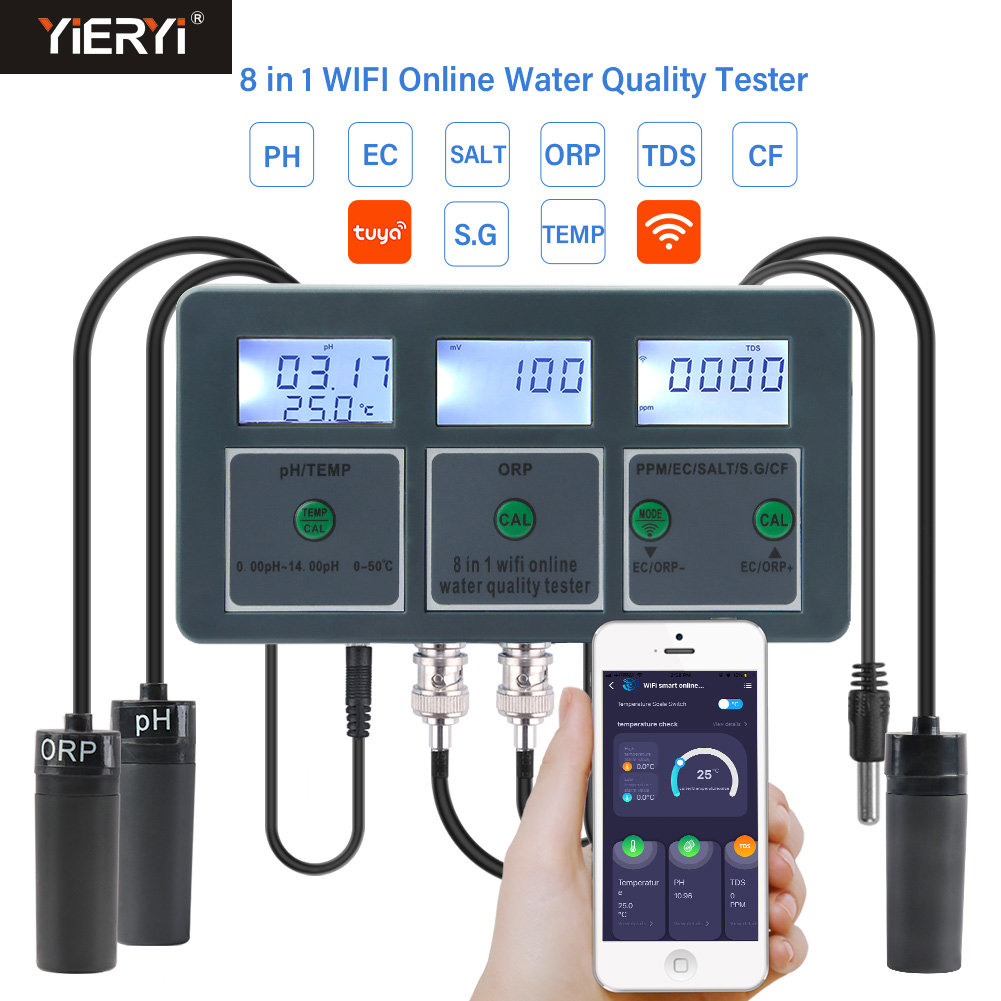 WiFi Tuya Smart PH Meter Data  - огляд і ціна Ph Up Down Solution