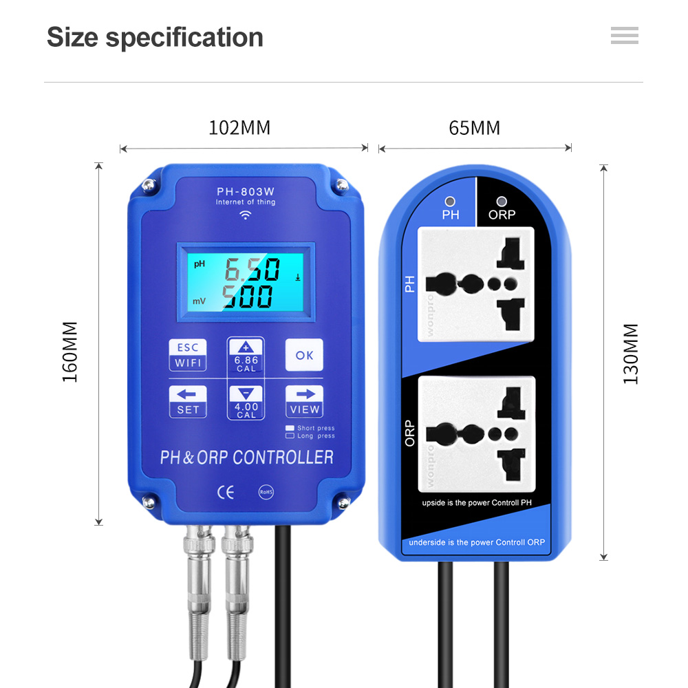 2 In 1 PH ORP Controller PH-80 - огляд і ціна Ph Up Down Solution