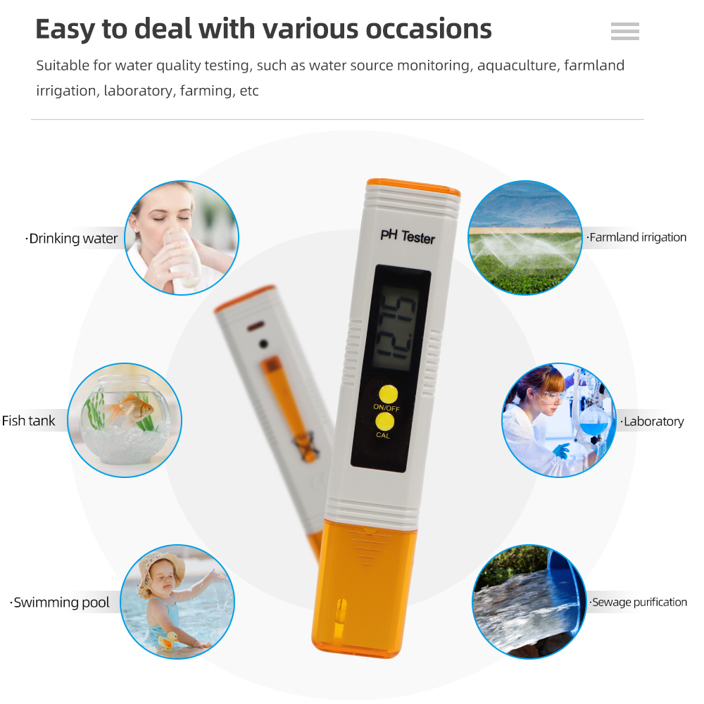 Digital PH Meter Pen Water Qua - огляд і ціна Ph Up Down Solution