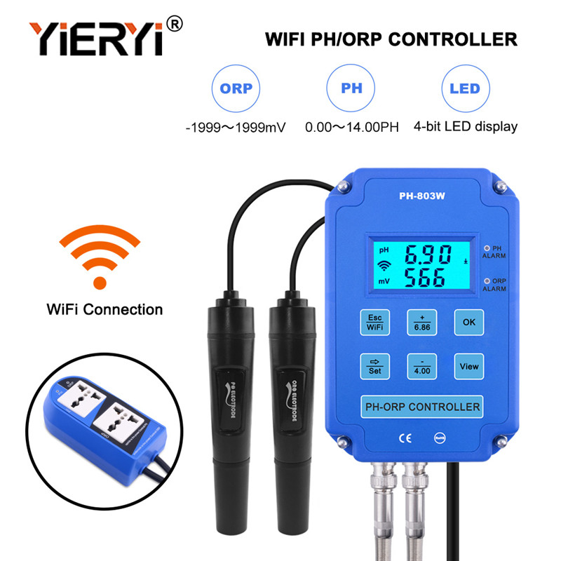 Yieryi Digital PH WiFi ORP Red - огляд і ціна Ph Up Down Solution