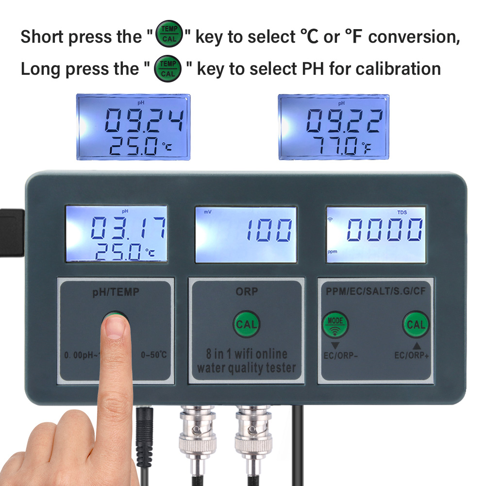 Tuya WiFi Digital PH ORP TDS E - огляд і ціна Ph Up Down Solution