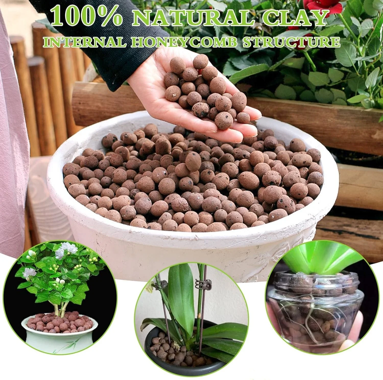 1L Natural Expanded Clay Pebbl - огляд і ціна Clay Pebble Growing