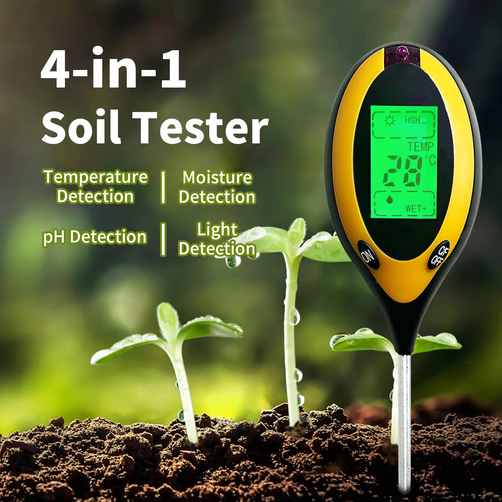 Soil PH and Humidity Tester Nu - огляд і ціна Ph Up Down Solution