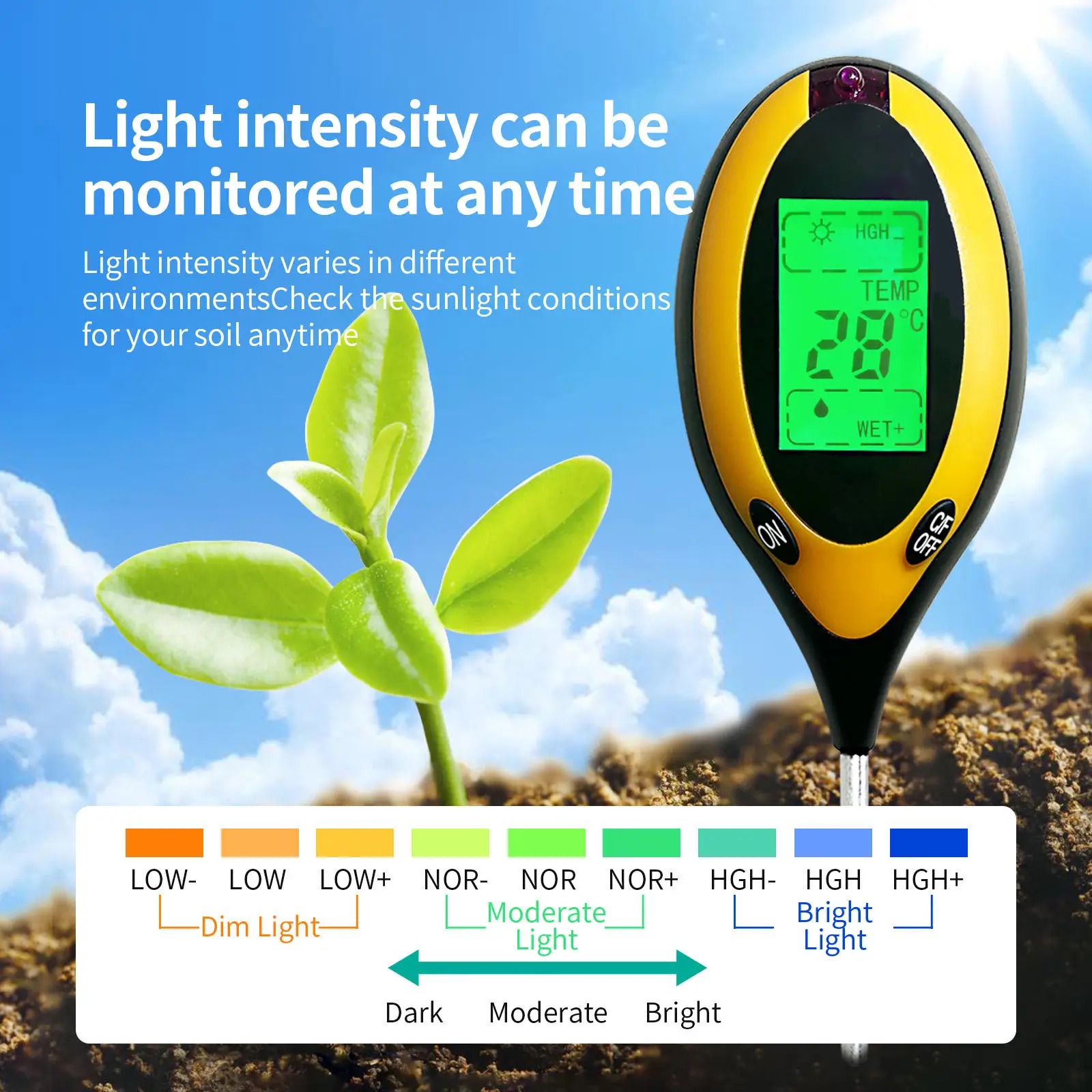 Soil PH and Humidity Tester Nu - огляд і ціна Ph Up Down Solution