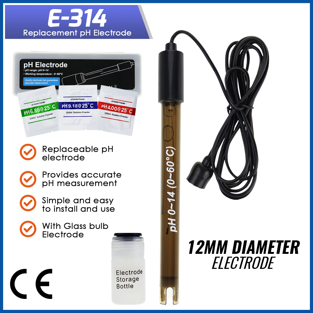 Ph Meter Ph Sonde Pool BNC Typ - огляд і ціна Ph Up Down Solution